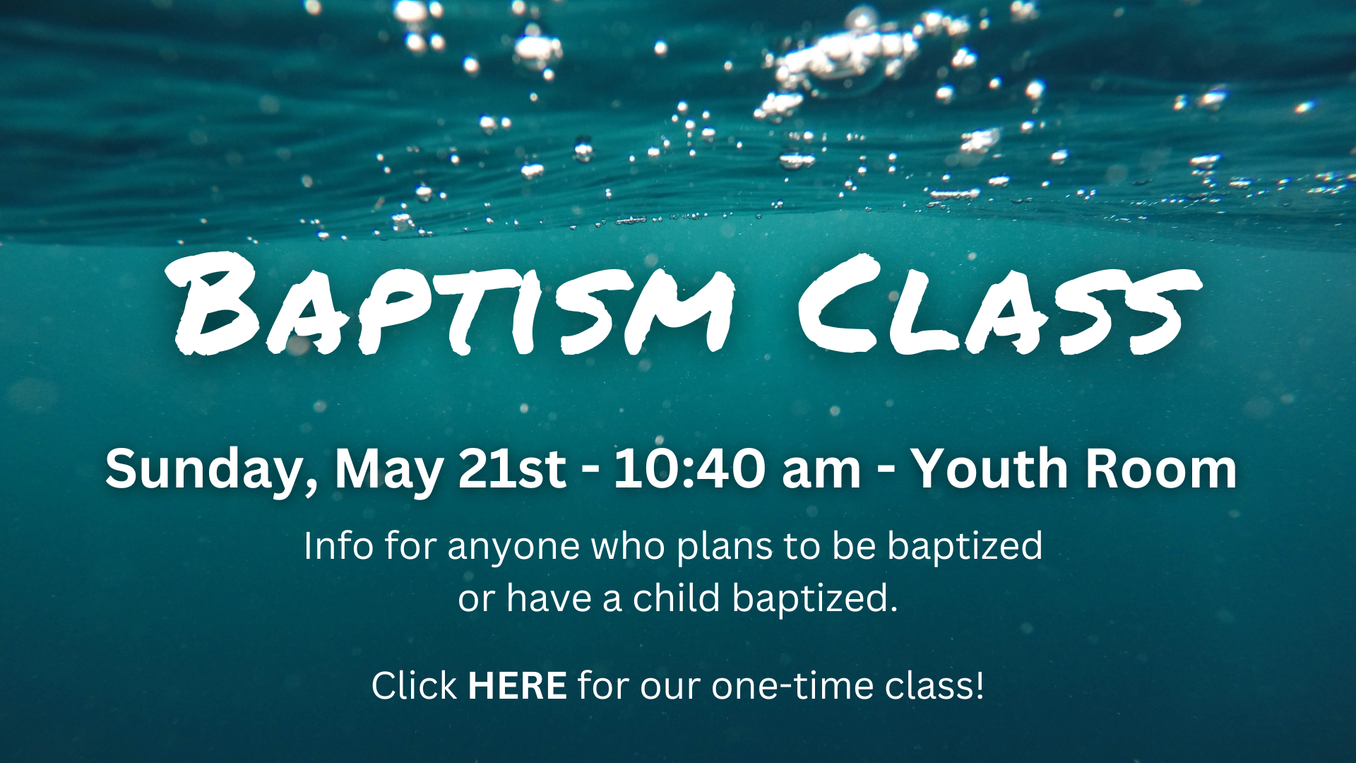 Baptism Class Moorpark Presbyterian Church
