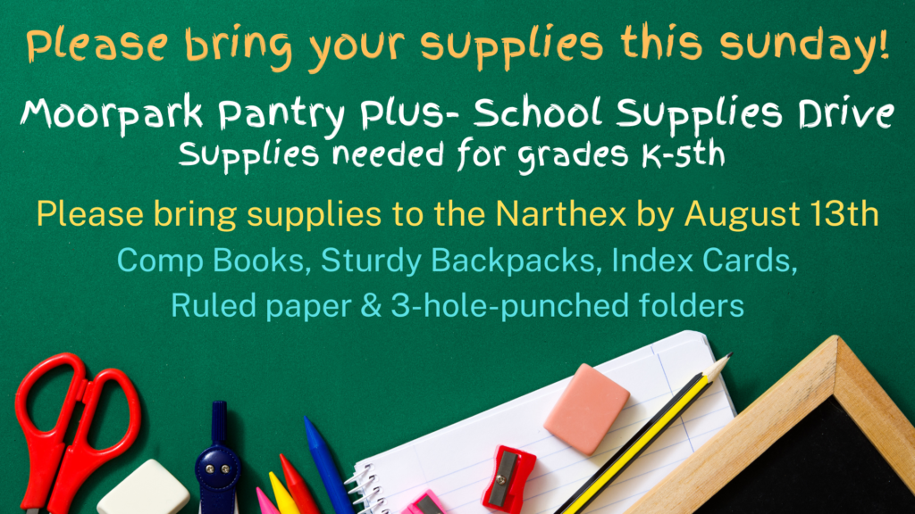 MPP School Supplies Drive and Volunteers needed